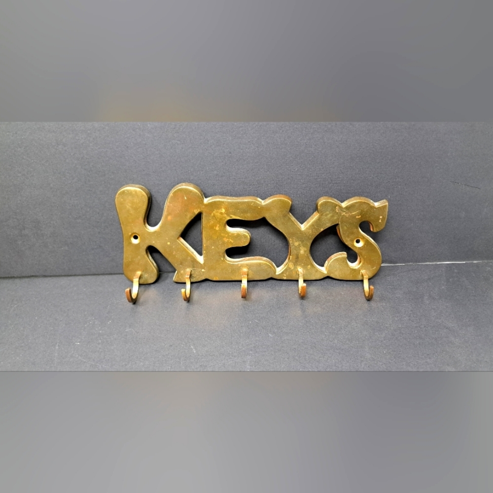 Vintage Brass Key Hook